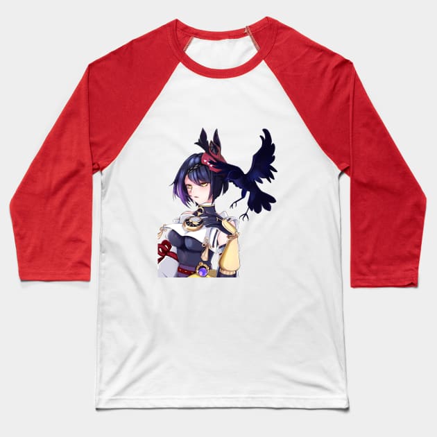 Sara Kujou Genshin Impact Baseball T-Shirt by Anime Dreams Store